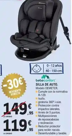 E.Leclerc Bebé confort - silla de auto oferta