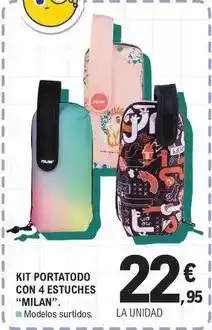E.Leclerc Milán - kit portatodo con 4 estuches oferta