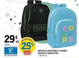 E.Leclerc Munich - mochila adaptable a carro oferta