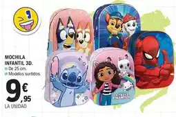 E.Leclerc Mochila infantil 30 oferta