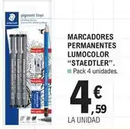 E.Leclerc Staedtler - marcadores permanentes lumocolor oferta