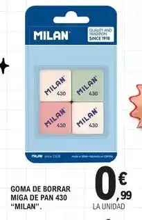 E.Leclerc Milán - goma de borrar miga de pan 430 oferta