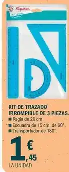 E.Leclerc Esquisse - kit de trazado irrompible de 3 piezas oferta