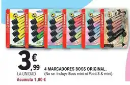 E.Leclerc Stabilo - 4 marcadores boss original oferta