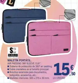 E.Leclerc Subblim - maletín portátil oferta