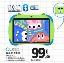 E.Leclerc Qubo - tablet niños oferta
