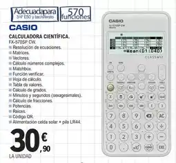 E.Leclerc Casio - calculadora científica oferta