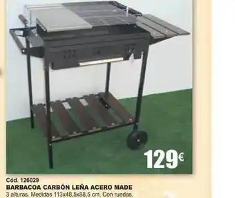 Ferrcash Barbacoa Carbón Leña Acero Made oferta