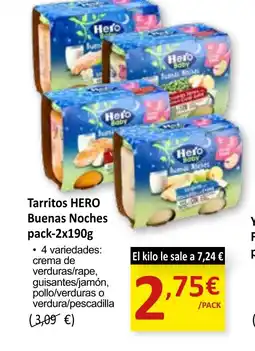 SPAR HERO Tarritos Buenas Noches oferta