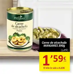 SPAR MANJARES Carne de alcachofa oferta