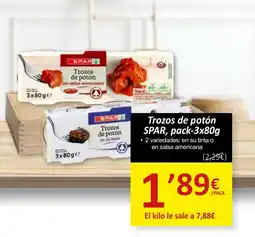 SPAR SPAR Trozos de potón oferta