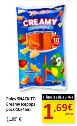 SPAR SNACKITO Polos Creamy Icepops oferta