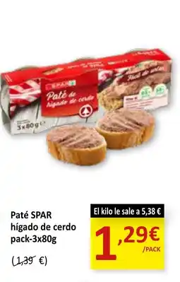 SPAR SPAR Paté higado de cerdo oferta