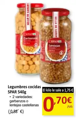 SPAR SPAR Legumbres cocidas oferta