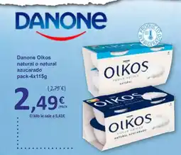 SPAR DANONE Oikos natural o natural oferta