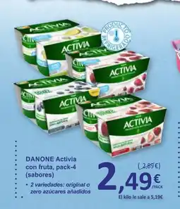 SPAR DANONE Activia con fruta oferta