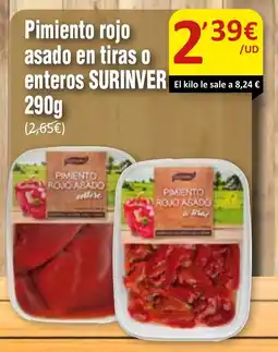 SPAR SURINVER Pimiento rojo asado en tiras o enteros oferta