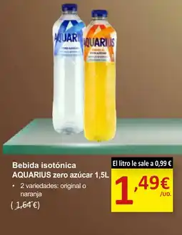 SPAR AQUARIUS Bebida isotónica zero azúcar oferta