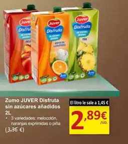 SPAR JUVER Zumo Disfruta Zumo Disfruta sin azúcares añadidos oferta