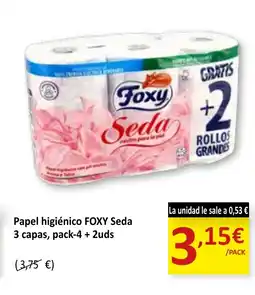 SPAR FOXY Papel higiénico Seda oferta