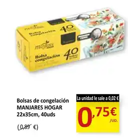 SPAR MANJARES HOGAR Bolsa de congelación oferta