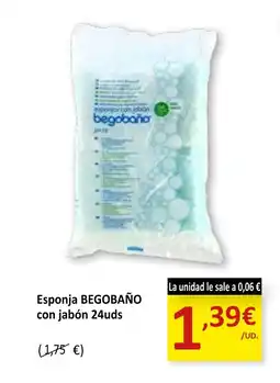 SPAR BEGOBAÑO Esponja con jabón oferta