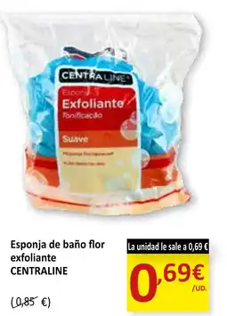 SPAR CENTRALINE Esponja de baño flor exfoliante oferta