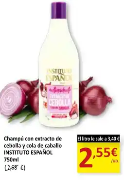 SPAR INSTITUTO ESPAÑOL Champú con extracto de cebolla y cola de caballo oferta