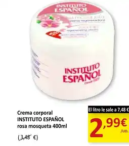 SPAR INSTITUTO ESPAÑOL Crema corporal oferta