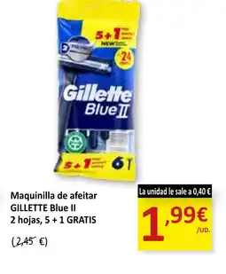 SPAR GILLETTE Maquinilla de afeitar Blue II oferta