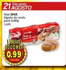 SPAR SPAR Paté hígado de cerdo oferta