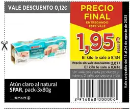 SPAR SPAR Atún claro al natural oferta
