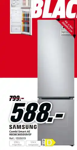 MediaMarkt SAMSUNG Combi Smart AI RB38C605DS9/EF oferta