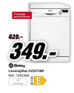 MediaMarkt BALAY Lavavajillas 3VS572BP oferta