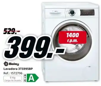 MediaMarkt BALAY Lavadora 3TS995BP oferta