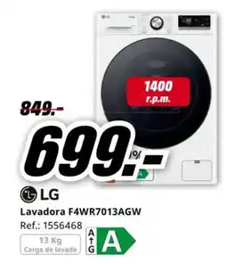 MediaMarkt LG Lavadora F4WR7013AGW oferta