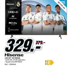 MediaMarkt HISENSE LED 50" 4K 50A6Q oferta