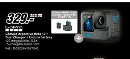 MediaMarkt GOPRO Cámara deportiva Hero 12 + Dual Charger + Enduro battery oferta