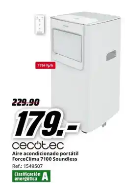 MediaMarkt CECOTEC Aire acondicionado portátil ForceClima 7100 Soundless oferta