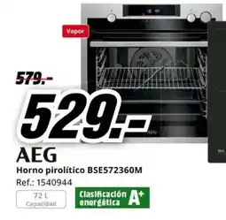 MediaMarkt AEG Horno pirolítico BSE572360M oferta