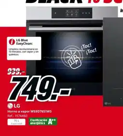 MediaMarkt LG Horno a vapor WS9D7651WS oferta