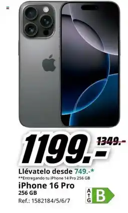 MediaMarkt iPhone 16 Pro oferta