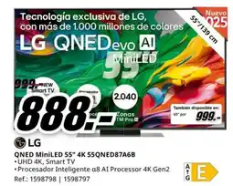 MediaMarkt LG QNED MiniLED 55" 4K 55QNED87A6B oferta