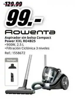 MediaMarkt ROWENTA Aspirador sin bolsa Compact Power XXL RO4B25 oferta