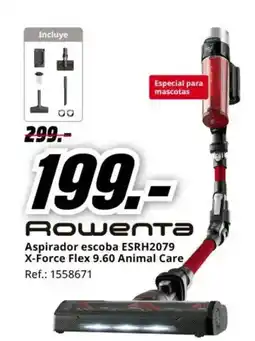 MediaMarkt ROWENTA Aspirador escoba ESRH2079 X-Force Flex 9.60 Animal Care oferta