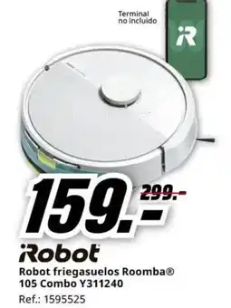 MediaMarkt ROBOT friegasuelos Roomba 105 Combo Y311240 oferta