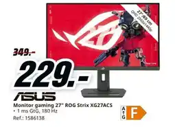 MediaMarkt ASUS Monitor gaming 27" ROG Strix XG27ACS oferta