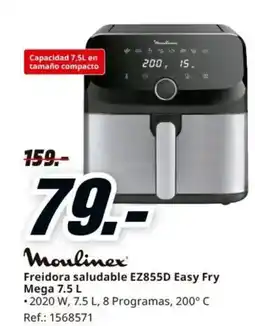 MediaMarkt MOULINEX Freidora saludable EZ855D Easy Fry Mega oferta