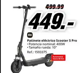 MediaMarkt Patinete eléctrico Scooter 5 Pro oferta