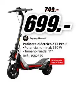 MediaMarkt Patinete eléctrico ZT3 Pro E oferta